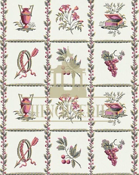 Dollhouse Miniature Wallpaper, Echinacea, 1:12 scale