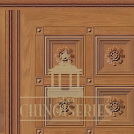 1:12 Dollhouse Miniature WALLPAPER, CEILING PAPER, Rosette, Scale One Inch