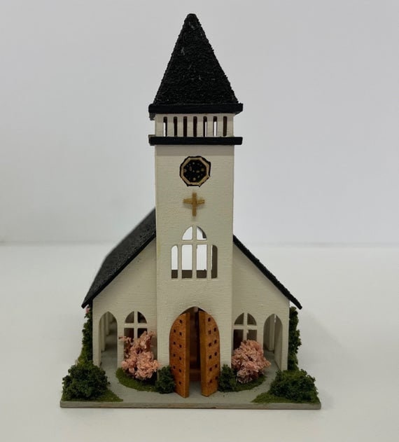 1:144 Micro Mini Wooden Dollhouse KIT, Sanctuary, 1/144 scale