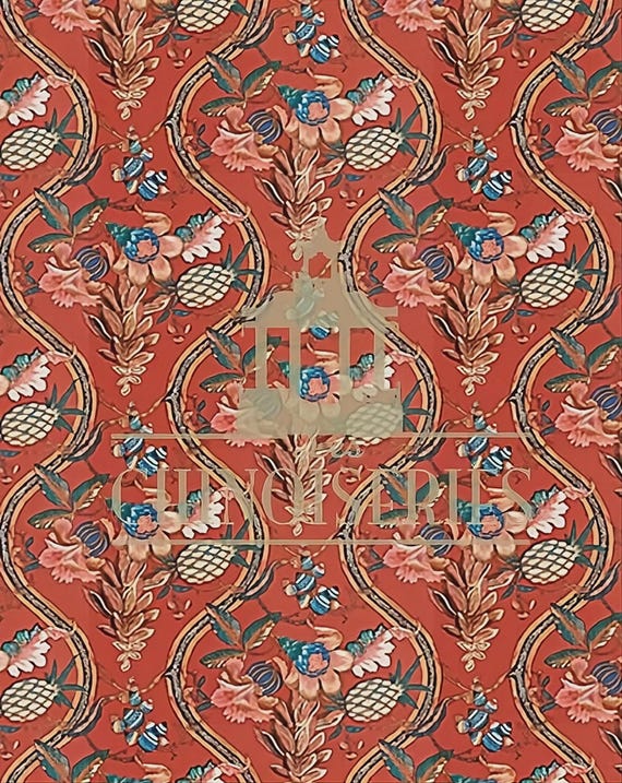 1:12 Dollhouse Miniature WALLPAPER, Charles, Scale One Inch