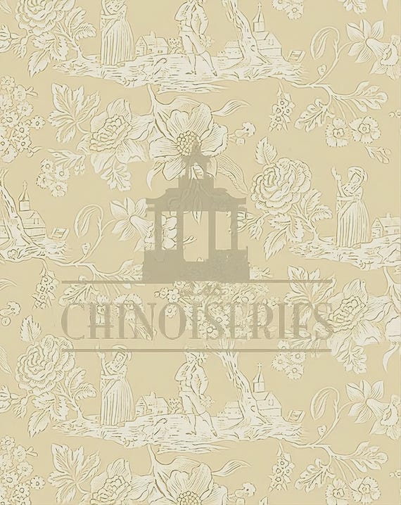 1:12 Dollhouse Miniature WALLPAPER, Delicieux,  Scale One Inch