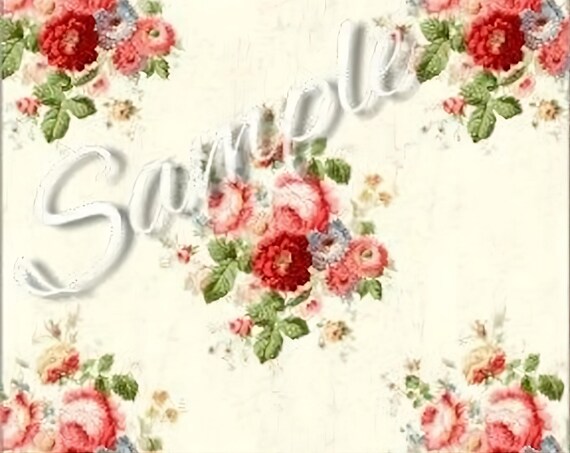 1:12 Dollhouse Miniature Retro Wallpaper, Paige, Scale One Inch