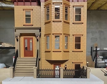 1:12 Wooden Dollhouse KIT, Park Avenue Grand Mansion, Scale One Inch