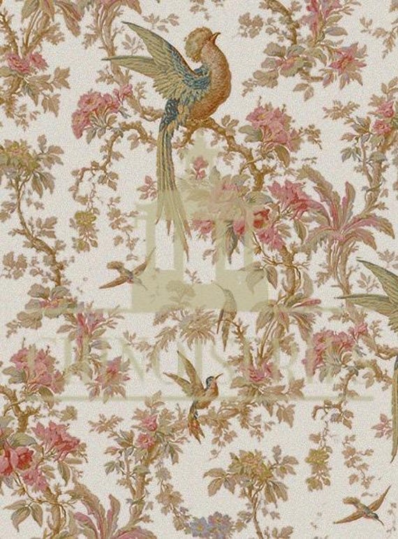 1:12 Dollhouse Miniature FABRIC, Matching Fabric, Sultry, Scale One Inch