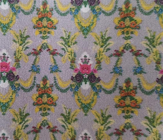 1:12 Dollhouse Miniature FABRIC, Foulard, Scale One Inch