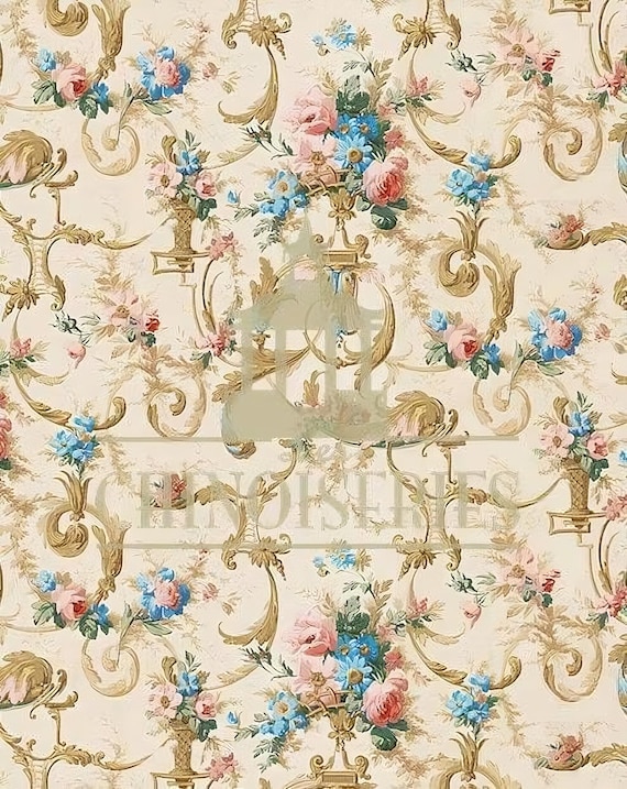 1:12 Dollhouse Miniature WALLPAPER, Magical, Scale One Inch