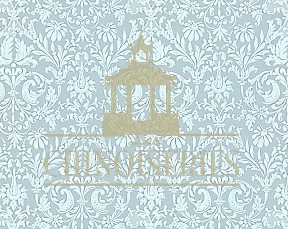 1:12 Dollhouse Miniature WALLPAPER, Cassandra, Scale One Inch