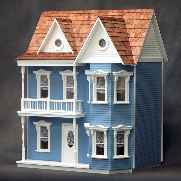 1:12 Princess Charlotte Wooden Dollhouse Kit, One Inch Scale