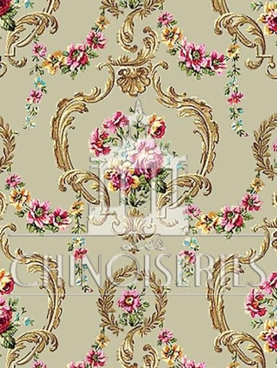 1:12 Dollhouse Miniature FABRIC, Matching Fabric, Grande, Scale One Inch