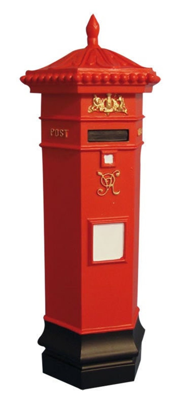 Dollhouse Miniature Antique Replica Victorian Royal Mail Postbox, 1:12 scale, Street Furniture, Collectible