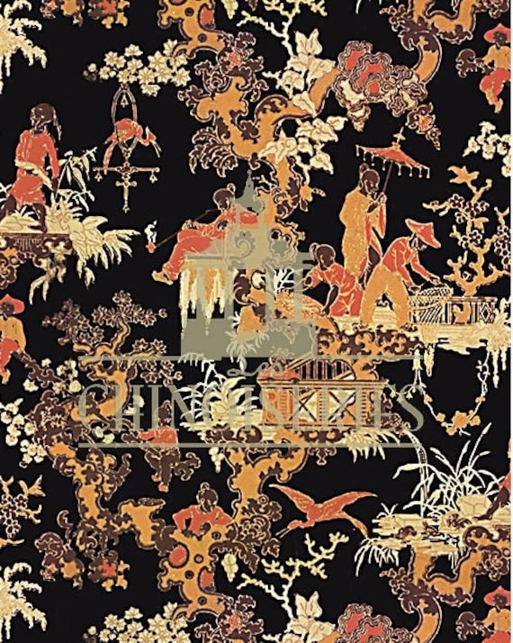 Dollhouse Miniature FABRIC, Matching Fabric, Qing Dynasty, 1:12 scale