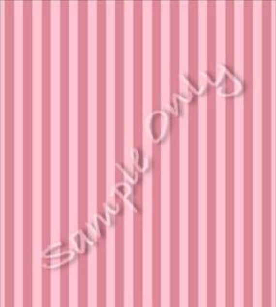 1:12 Dollhouse Miniature Wallpaper, "Coco", A Parisian Pink Stripe, Scale One Inch