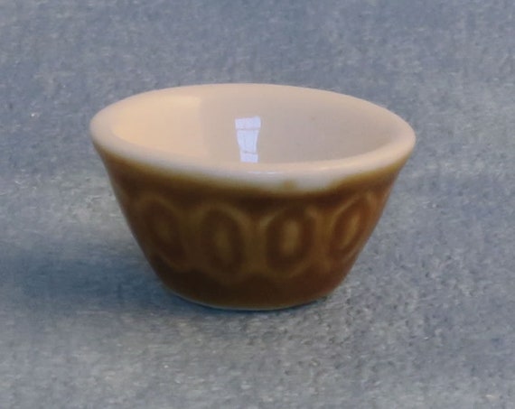 1:12 Dollhouse Miniature Brown French Country Mixing Bowl