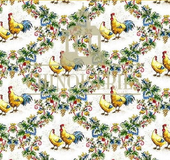 1:12 Dollhouse Miniature FABRIC, Matching Fabric Provence, Scale One Inch