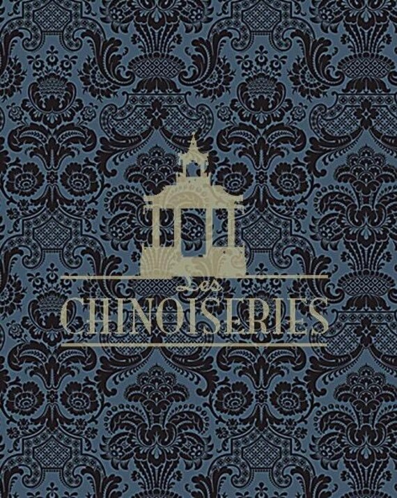 1:12 Dollhouse Miniature FABRIC, Matching Fabric, Boudoir Noir, Scale One Inch