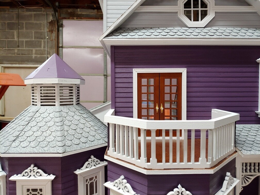 112 Scale Wooden Dollhouse KIT Abigail A Gothic Victorian Etsy