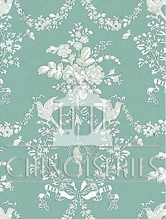 1:12 Dollhouse Miniature WALLPAPER, Hope, Scale One Inch