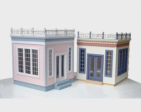 1:12 Conservatory Addition/Wooden Dollhouse Kit, Scale One Inch