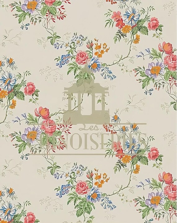 1:12 Dollhouse Miniature WALLPAPER, Molly, Scale One Inch