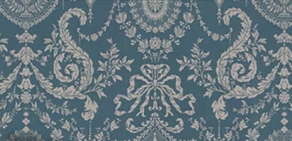 1:12 Dollhouse Miniature FABRIC, Matching Fabric Mary Elizabeth, Scale One Inch