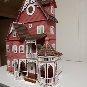 1:24 Ashley Abigail, A Victorian Wooden Dollhouse KIT, Half Scale image 2