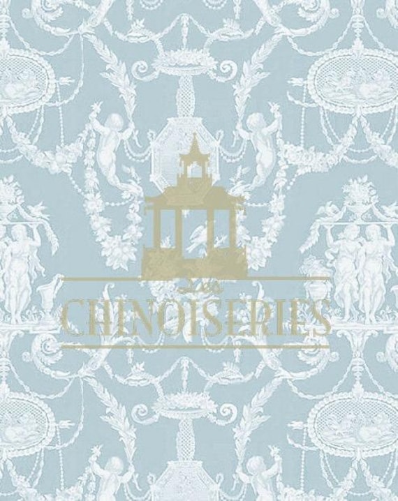 1:12 Dollhouse Miniature WALLPAPER, Cameo, Scale One Inch