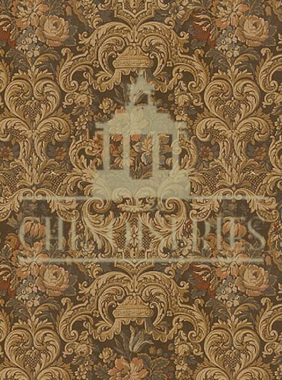1:12 Dollhouse Miniature Wallpaper, Joan, Scale One Inch