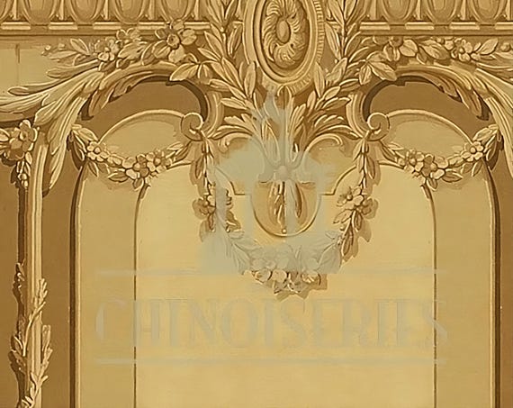 1:12 Dollhouse Miniature WALLPAPER, Bonaparte, Scale One Inch