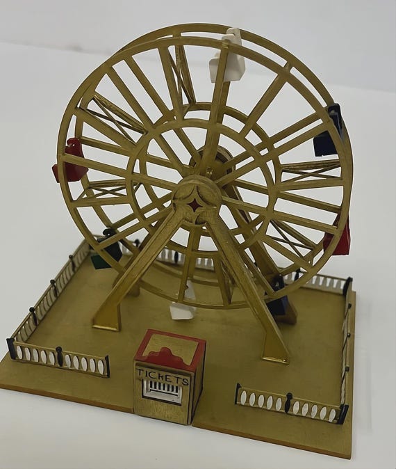 1:144 Micro Mini Wooden Scale Model KIT, Ferris Wheel, 1/144 scale