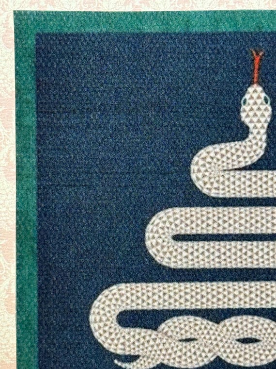1:12 Dollhouse Miniature Modern Rug, Venom, Scale One inch