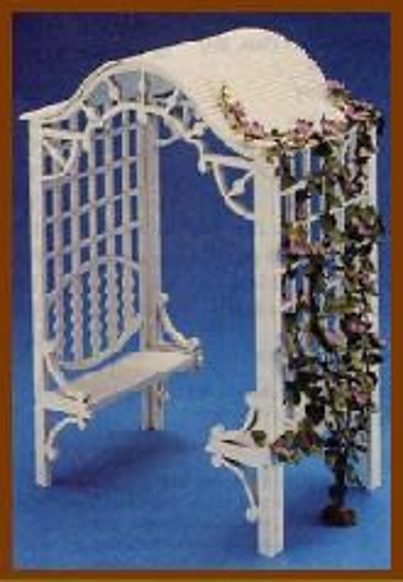 1:12 Scale Dollhouse Miniature Arbor Kit, Southern Comfort