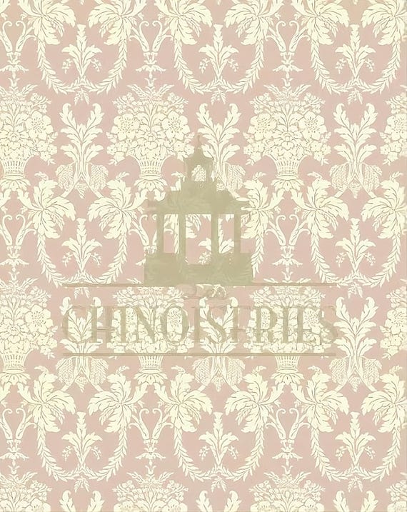 1:12 Dollhouse Miniature WALLPAPER, Rose Wedgwood, Scale One Inch