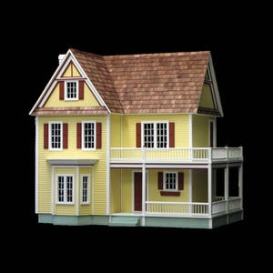 1:12 Dollhouse Miniature Wooden Dollhouse Kit, Dorothy’s Farmhouse, One Inch Scale bild 7