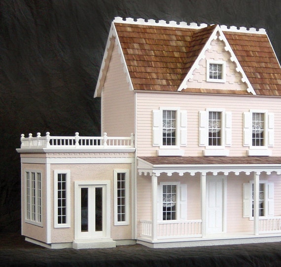 1:12 Aggiunta conservatorio Kit casa delle bambole in 1:12 Aggiunta conservatorio Kit casa delle bambole in