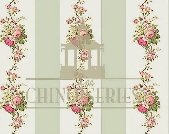 1:12 Dollhouse Miniature WALLPAPER, Savoy, Scale One Inch