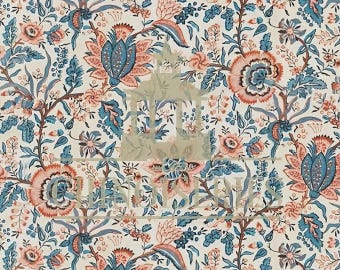 1:12 Dollhouse Miniature FABRIC, Matching Fabric, Guillaume, Scale One Inch