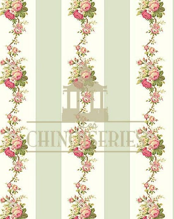 1:12 Dollhouse Miniature WALLPAPER, Savoy, Scale One Inch