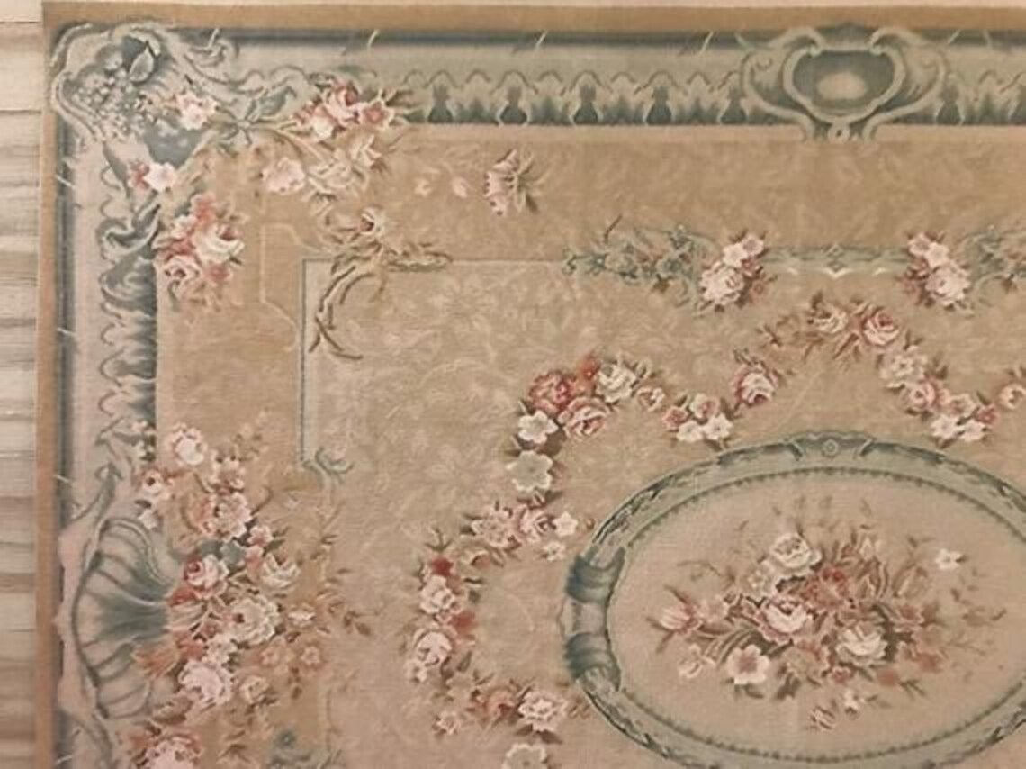 124 Scale French Aubusson Rug Etsy