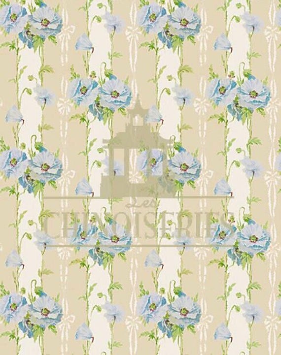 1:12 Dollhouse Miniature WALLPAPER, Glory, Scale One Inch