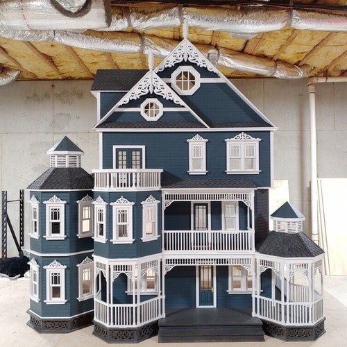 1:12 Scale Wooden Dollhouse Kit, Ashley Abigail, A Gothic