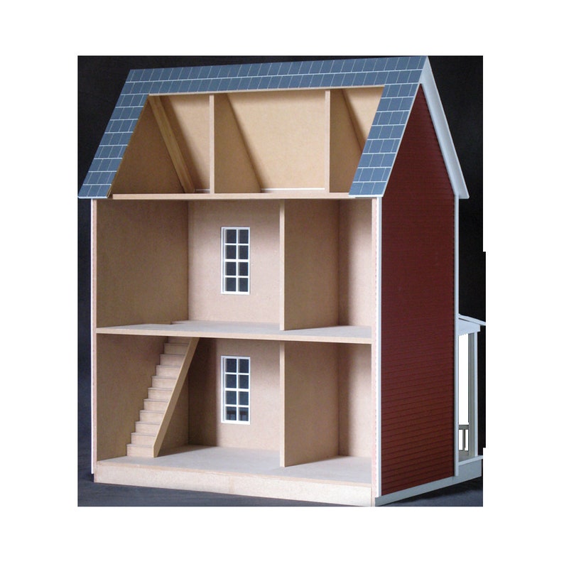 Beginners Dream Wooden Dollhouse Kit EZ Quick Fun Scale One Etsy