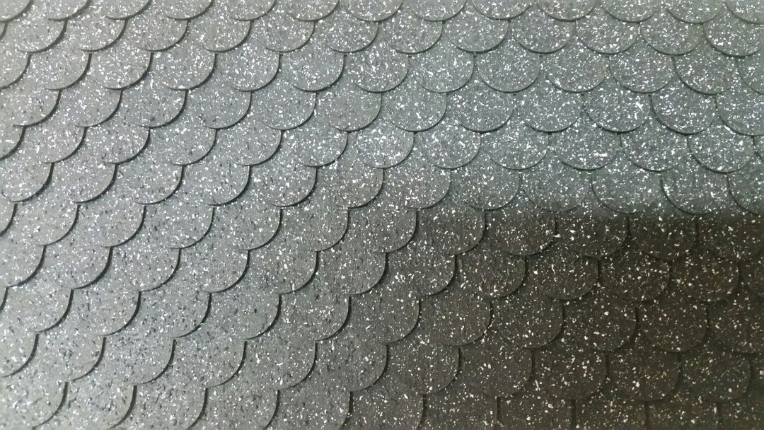 1:48 Scale Dollhouse Miniature Fishscale Asphalt Shingles - Etsy
