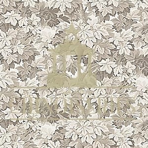 Può includere: Un motivo ripetuto di foglie stilizzate in tonalità di grigio e bianco sporco. Le foglie sono fittamente impacchettate, creando un design strutturato e naturalistico. L'effetto complessivo è un'estetica sobria ed elegante, adatta per carta da parati o tessuto.