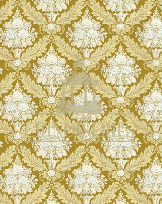 1:12 Dollhouse Miniature WALLPAPER, Syracuse, Scale One Inch