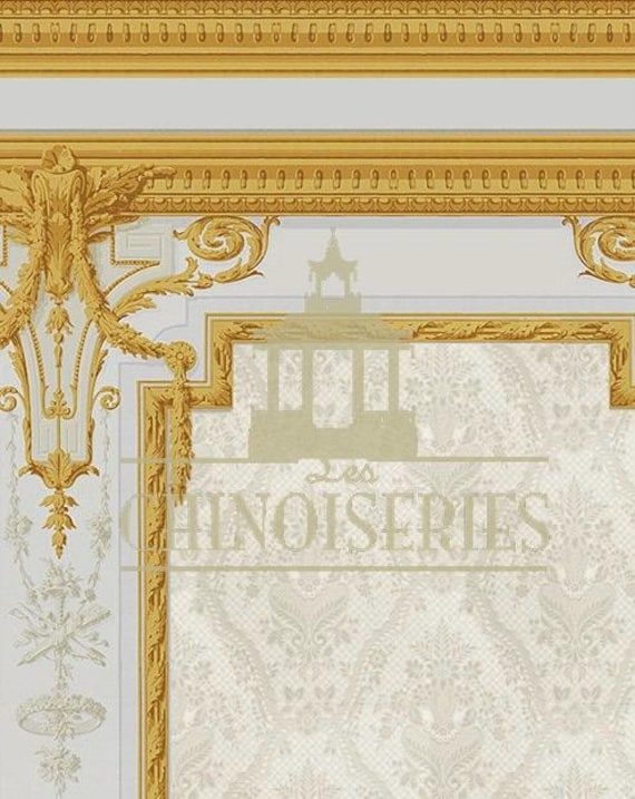 1:12 Dollhouse Miniature WALLPAPER, Alexander, Scale One Inch