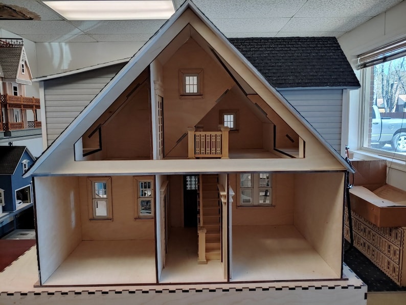 Craftsman Cottage Wooden Dollhouse KIT 112 Scale Etsy