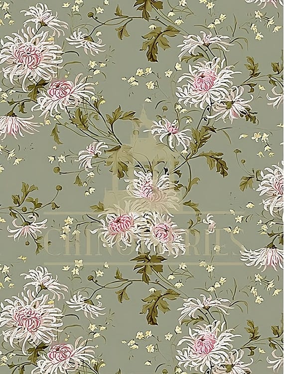 1:12 Dollhouse Miniature WALLPAPER, Suzie, Scale One Inch