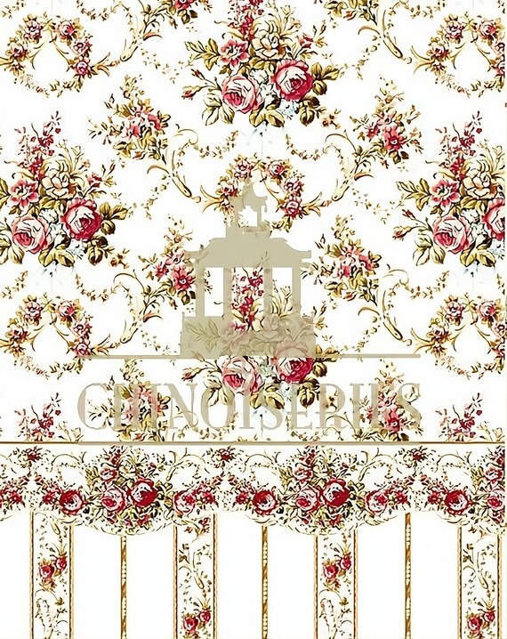 1:12 Dollhouse Miniature WALLPAPER, Adele, Scale One Inch