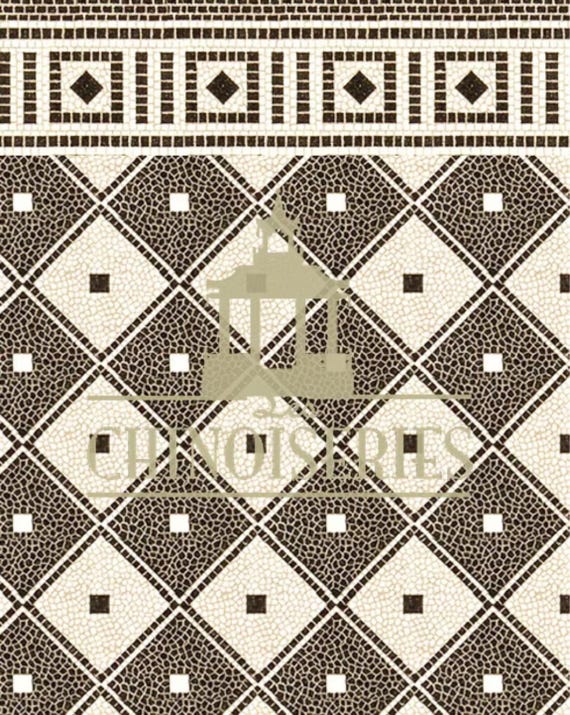 1:12 Dollhouse Miniature WALLPAPER, FLOOR PAPER, Patina, Scale One Inch