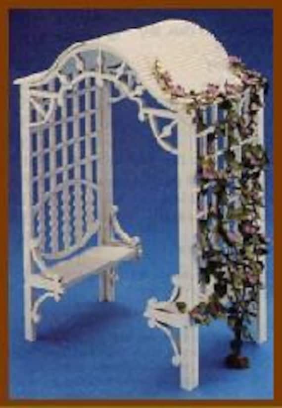 1:12 Scale Dollhouse Miniature Arbor Kit, Southern Comfort